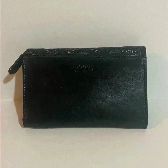 Fossil unisex black leather wallet - Picture 2 of 7